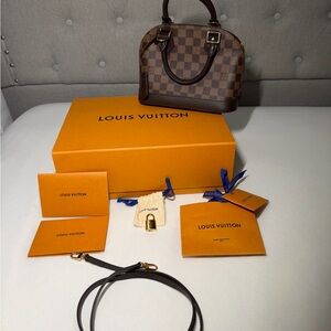 Louis Vuitton Mini Bag in Brown Checkered Pattern